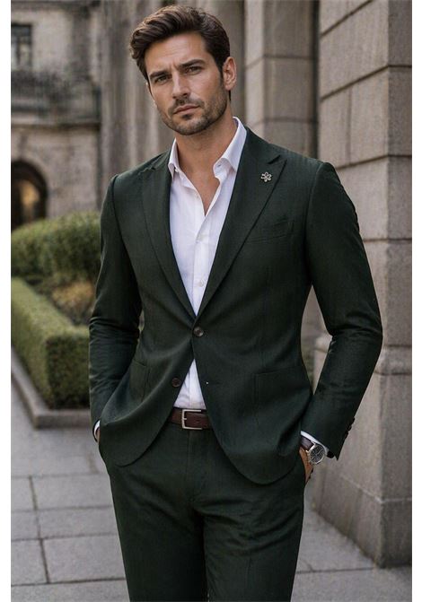 Pantalone PT Torino verde scuro Active in cotone con vestibilità contemporanea PT TORINO | Pantaloni | CO-ASEPZZ0KLT0445